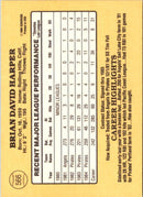 1985 Donruss Brian Harper