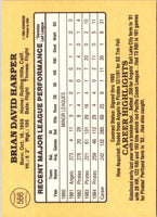 1985 Donruss Brian Harper #566