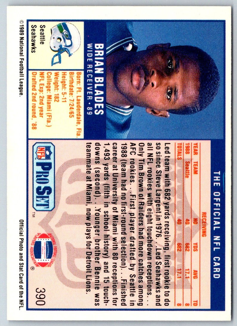 1989 Pro Set Brian Blades