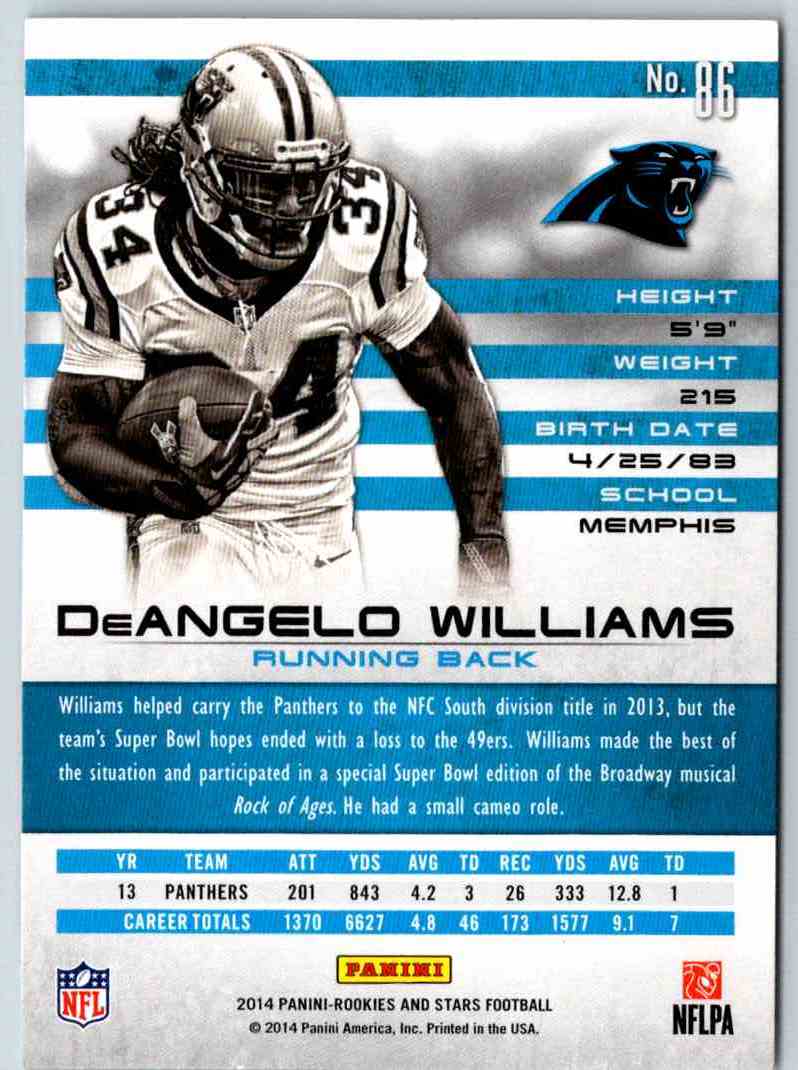 2014 Panini Rookies And Stars DeAngelo Williams