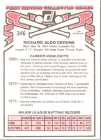 1981 Donruss Rick Cerone #346