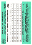 1984 Donruss Don Robinson