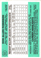 1984 Donruss Don Robinson #532