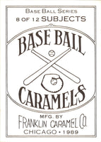 1989 Franklin Caramel Series 1 (unlicensed) Gregg Jefferies #8