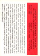 1987 Hygrade All-Time Greats Grover C. Alexander