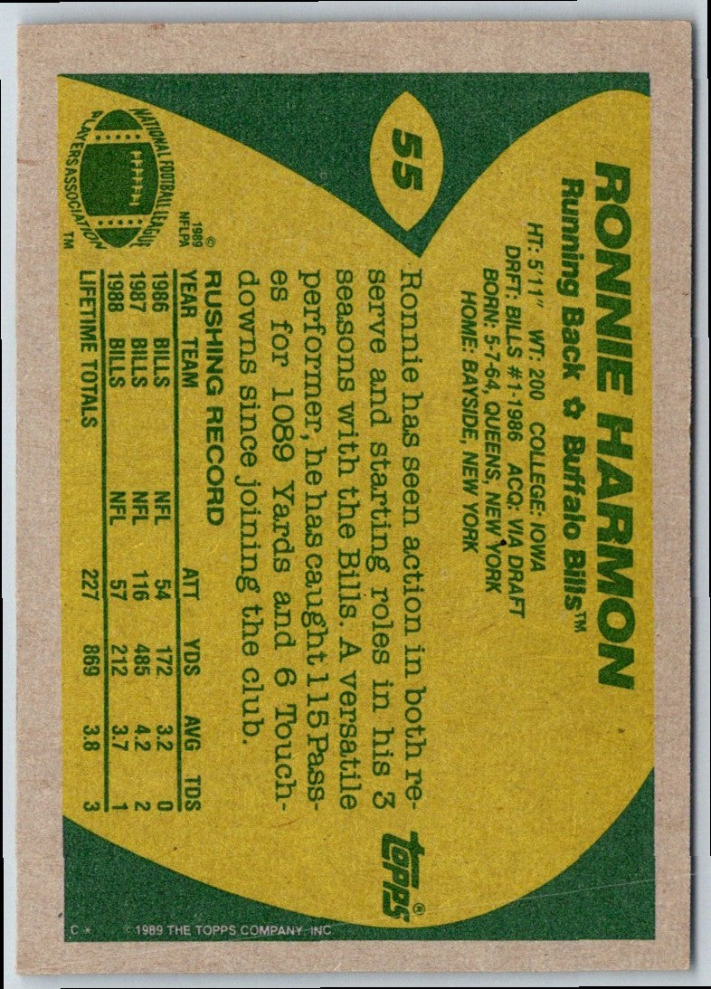 1989 Topps Ronnie Harmon