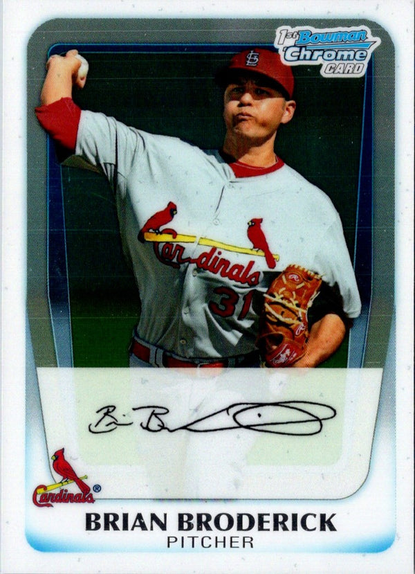 2011 Bowman Chrome Prospects Brian Broderick #BCP75