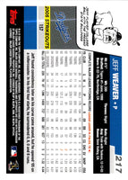 2005 Topps Gallery Artist's Proof Jeremy West #157