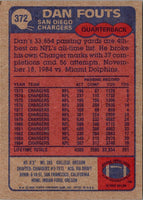 1985 Topps Dan Fouts #372