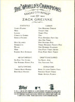 2008 Topps Allen & Ginter Zack Greinke #237