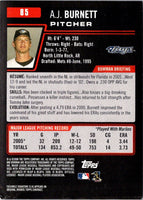 2006 Bowman A.J. Burnett #85
