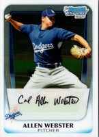 2011 Bowman Chrome Allen Webster #BCP89