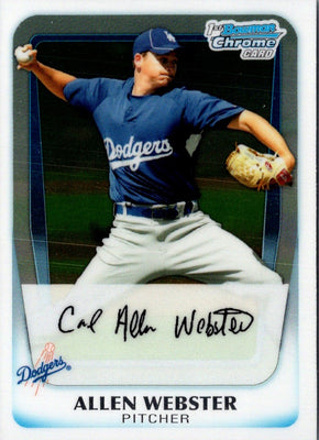2011 Bowman Chrome Allen Webster #BCP89