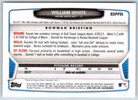 2014 Bowman William White #BDPP95