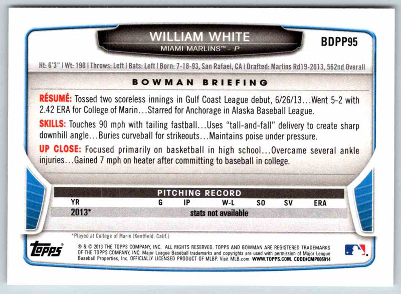 2014 Bowman William White