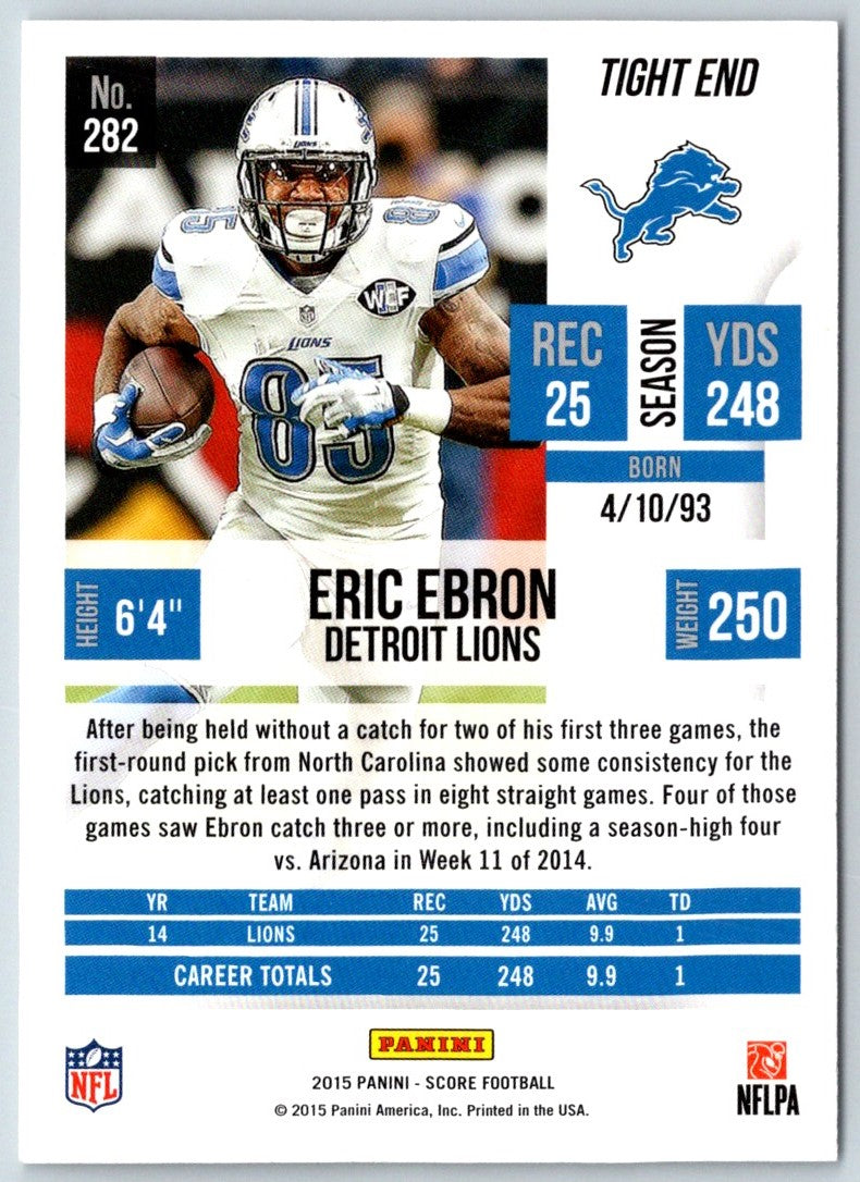 2015 Score Eric Ebron