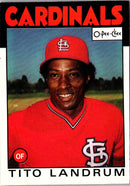 1986 O-Pee-Chee Tito Landrum