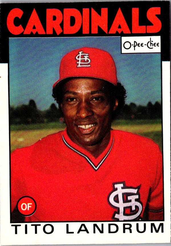1986 O-Pee-Chee Tito Landrum #171