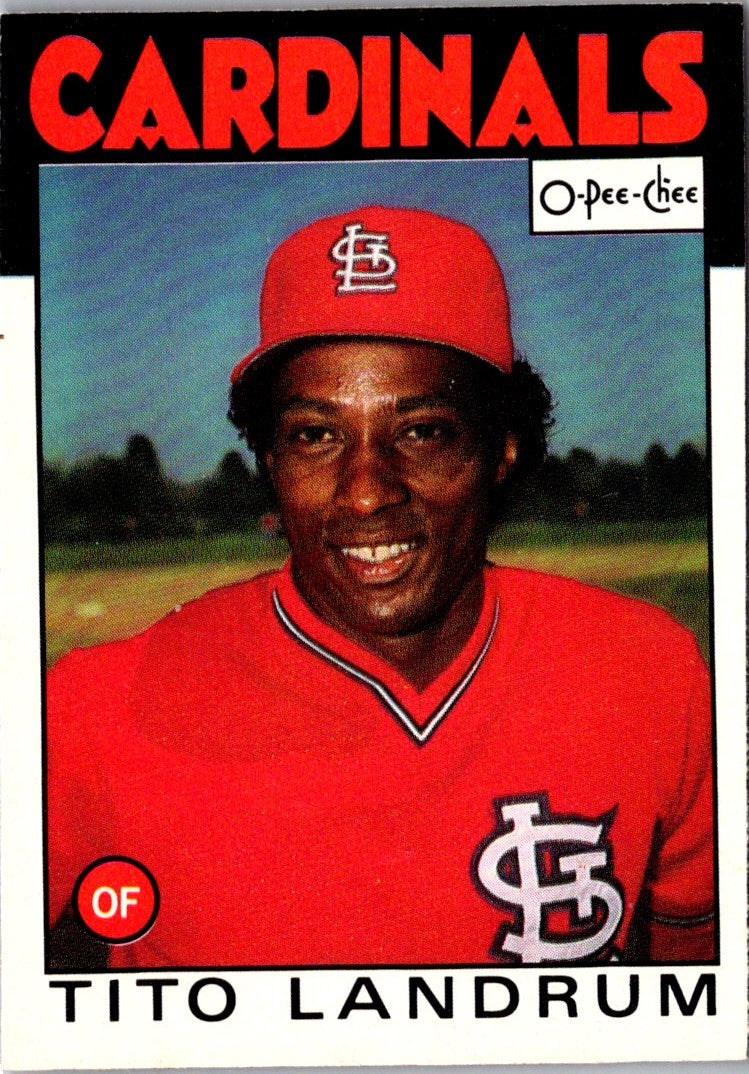 1986 O-Pee-Chee Tito Landrum
