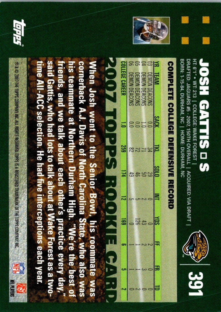 2007 Topps Josh Gattis