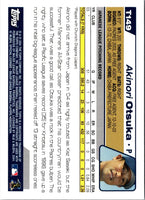 2004 Topps Traded & Rookies Akinori Otsuka #T149 Rookie