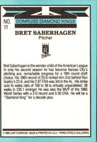 1986 Leaf Bret Saberhagen #11