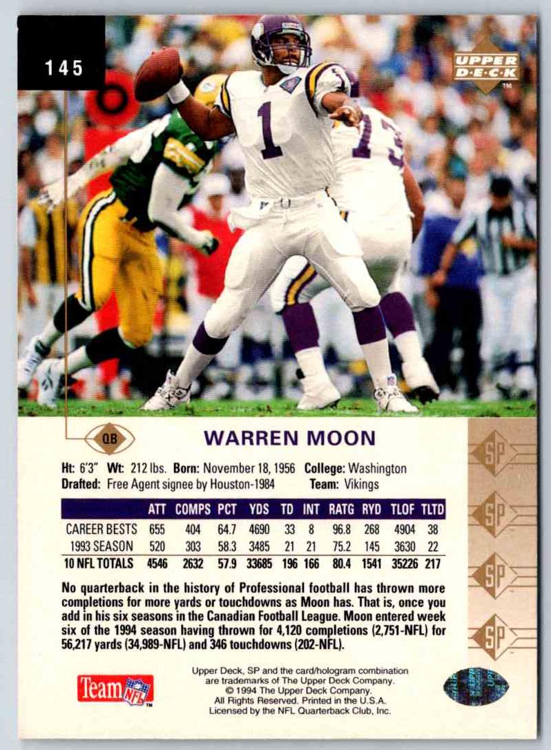 1994 Upper Deck Warren Moon