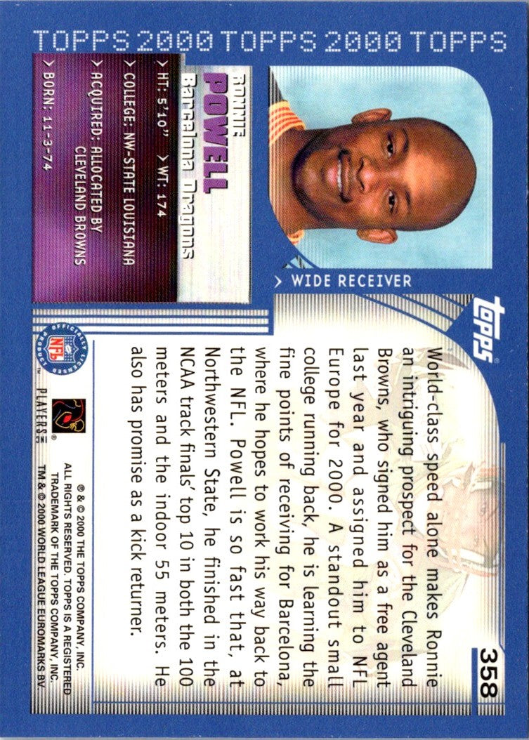 2000 Topps Ronnie Powell