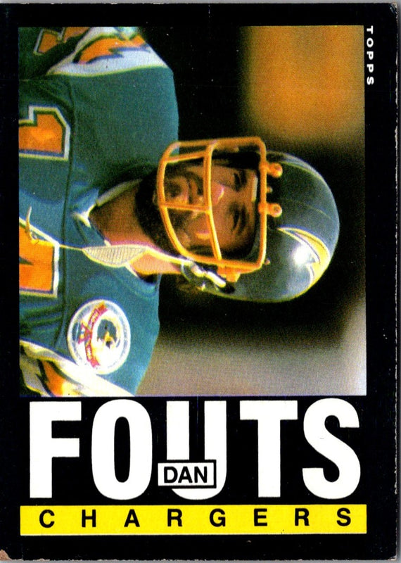 1985 Topps Dan Fouts #372