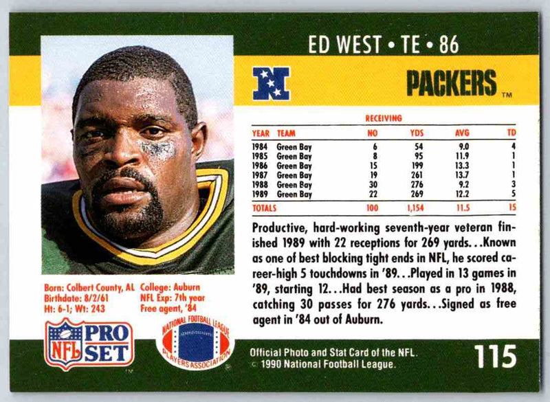 1990 Pro Set Ed West