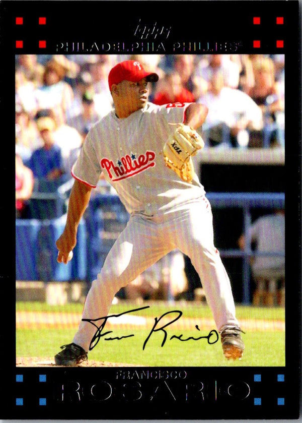 2007 Topps Updates & Highlights Francisco Rosario #UH16