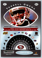 1997 Pinnacle Certified NFL Terrell Owens #27