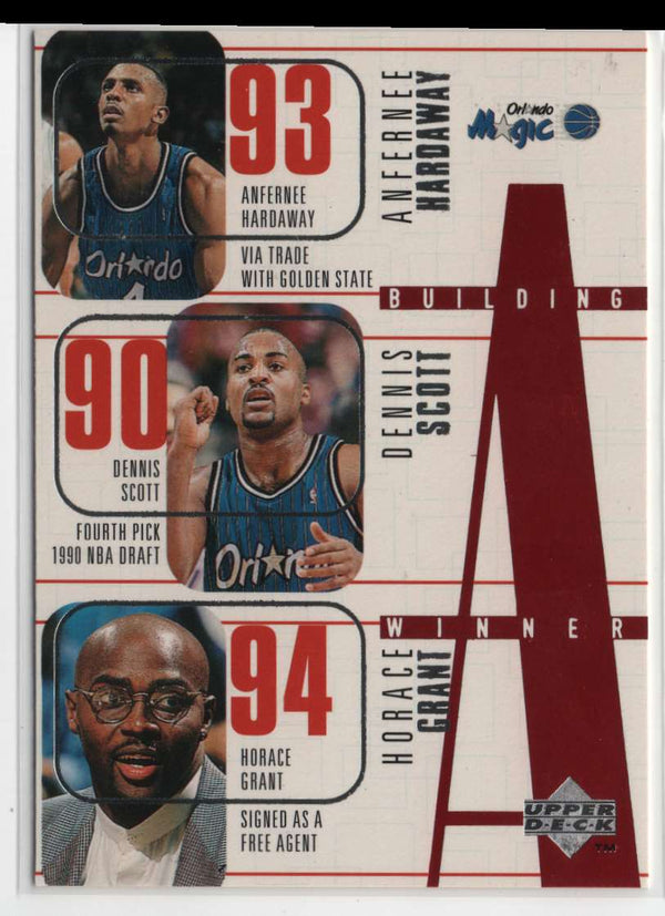 1996 Upper Deck Anfernee Hardaway/Dennis Scott/Horace Grant/Nick Anderson/Brian Shaw #154