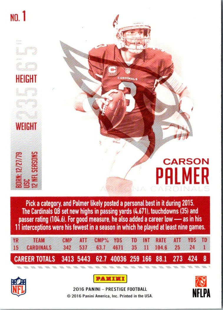 2016 Panini Carson Palmer