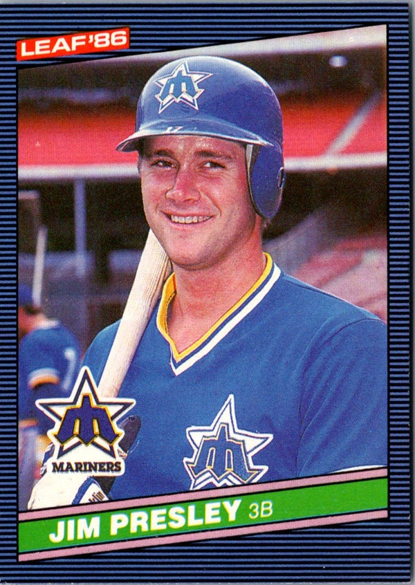 1986 Leaf Jim Presley #183