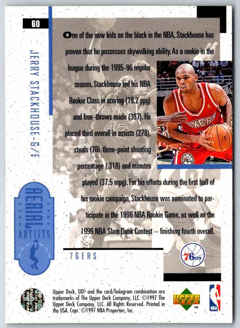 1998 Upper Deck Jerry Stackhouse