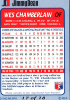 1992 Jimmy Dean Wes Chamberlain #17