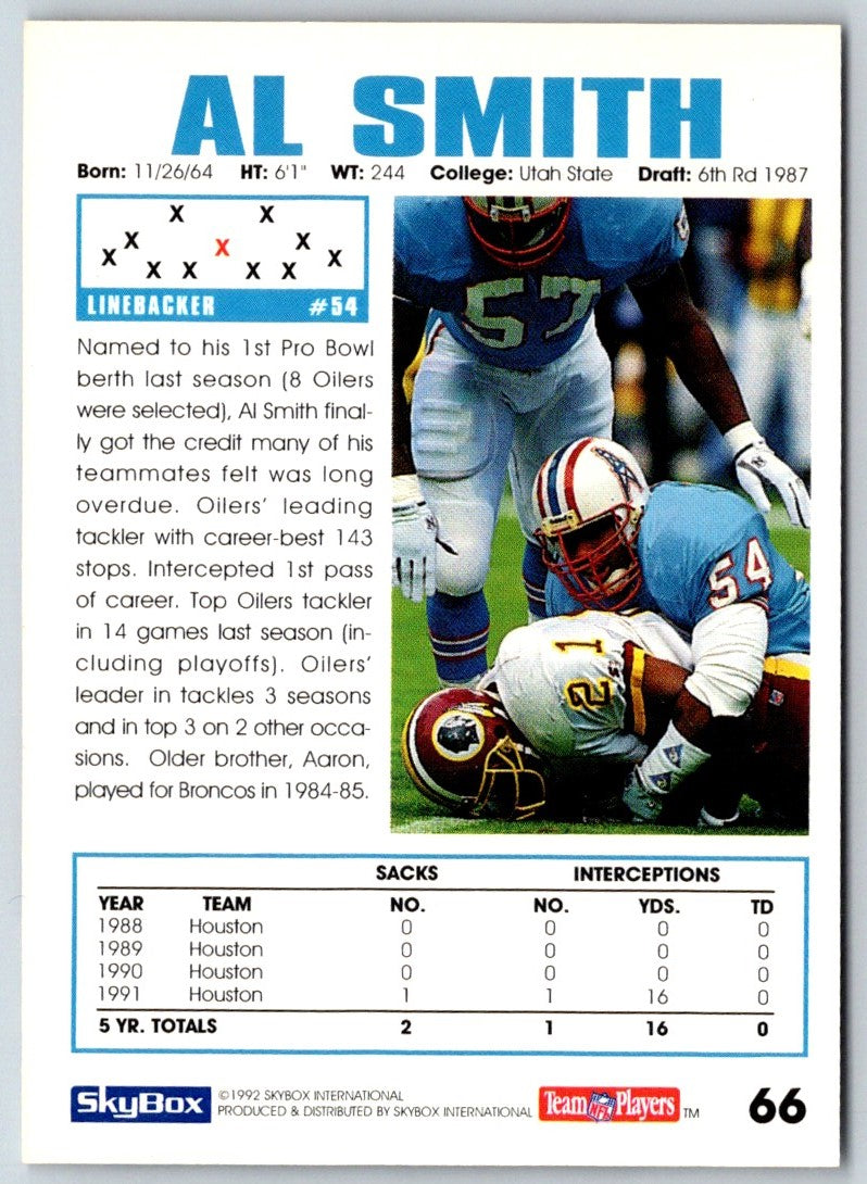 1992 SkyBox Impact Al Smith