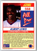 1990 Score Albert Lewis #568