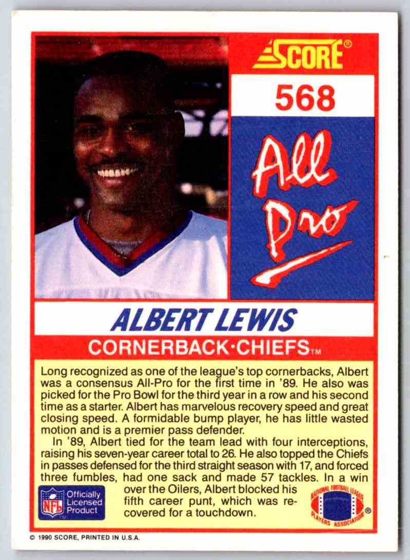1990 Score Albert Lewis