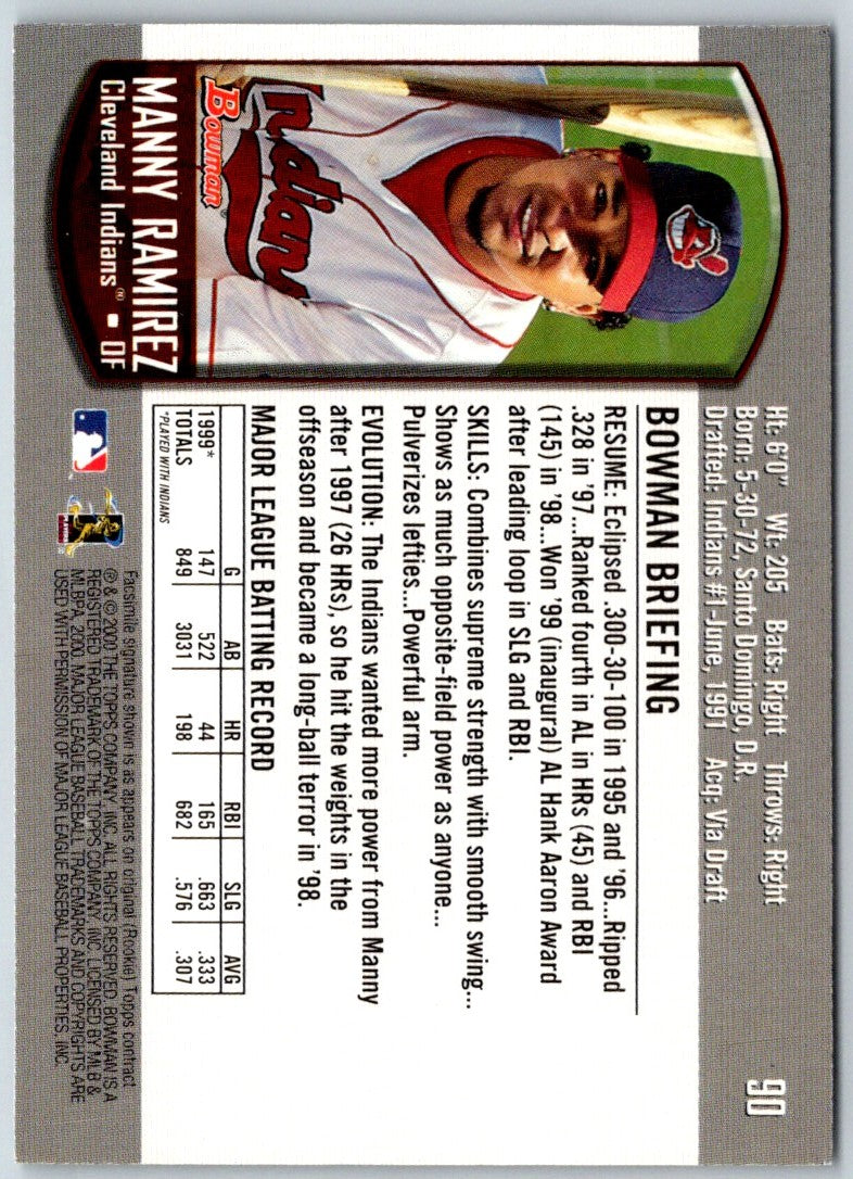 2000 Bowman Manny Ramirez