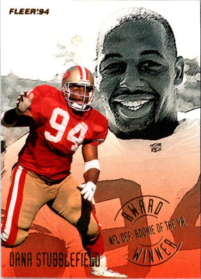 1994 Fleer Award Winners Dana Stubblefield #5