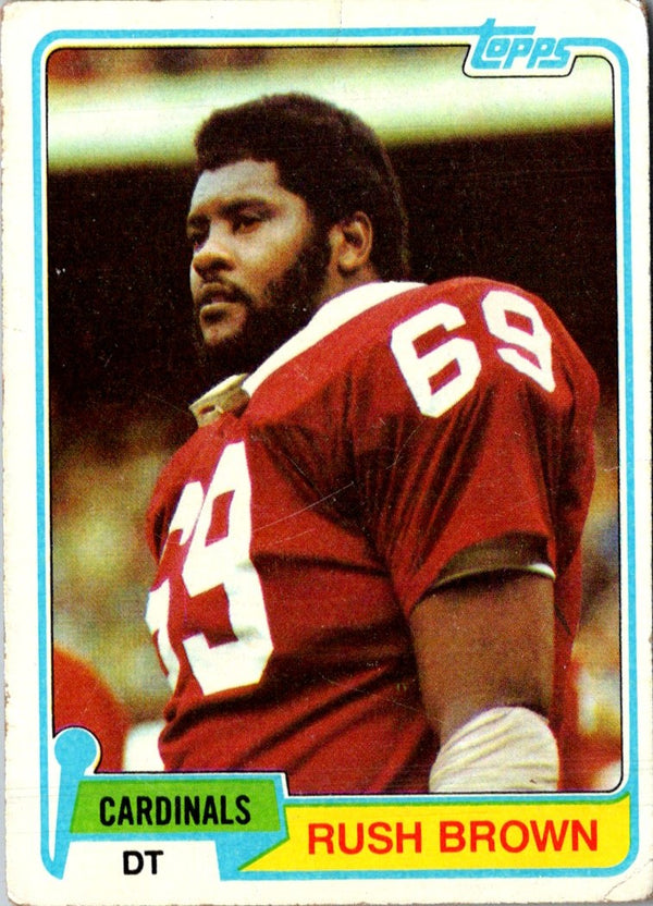 1981 Topps Rush Brown #54 Rookie