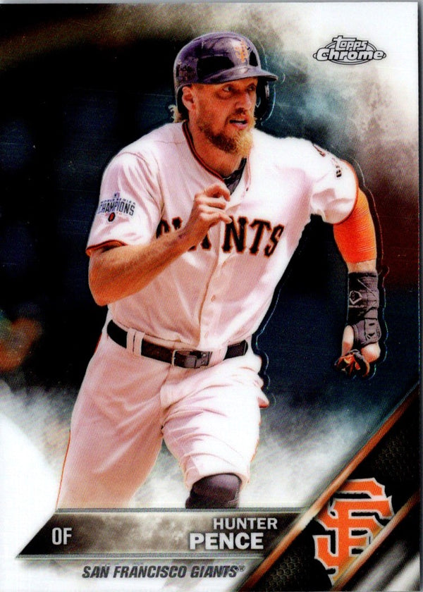 2016 Topps Chrome Hunter Pence #167