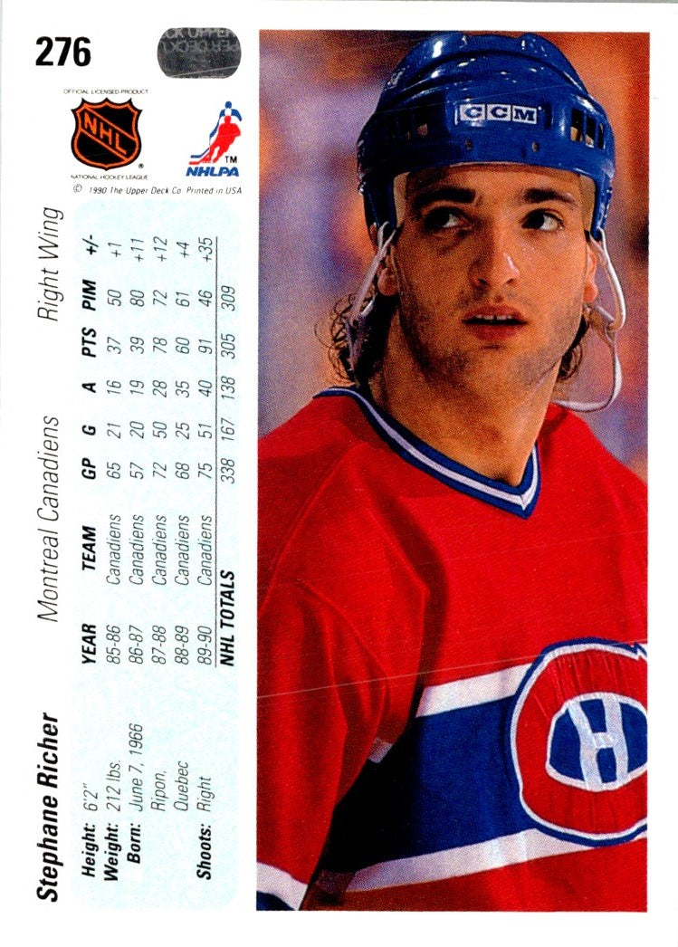 1990 Upper Deck Stephane Richer