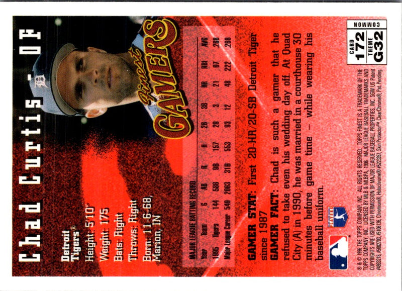 1996 Finest Chad Curtis