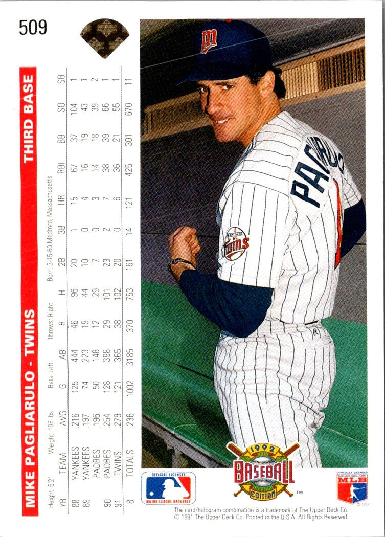 1992 Upper Deck Mike Pagliarulo