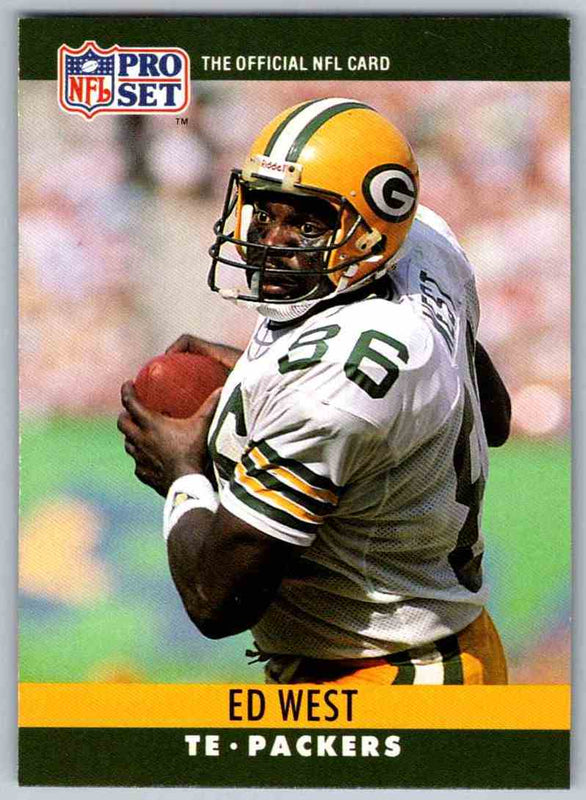 1990 Pro Set Ed West #115 Rookie