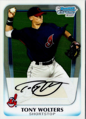 2011 Bowman Chrome Tony Wolters #BCP98