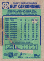 1990 Topps Guy Carbonneau #93